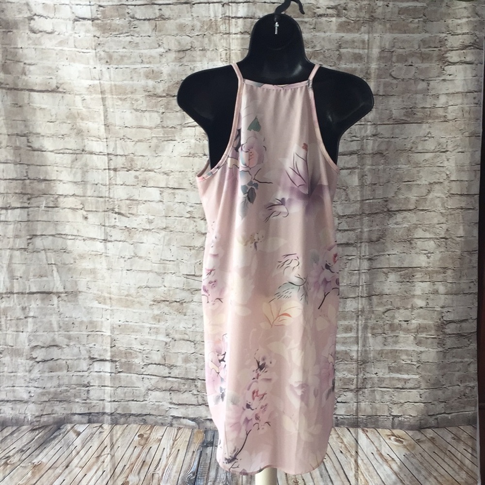 Peach floral swing dress - Picture 4 of 5